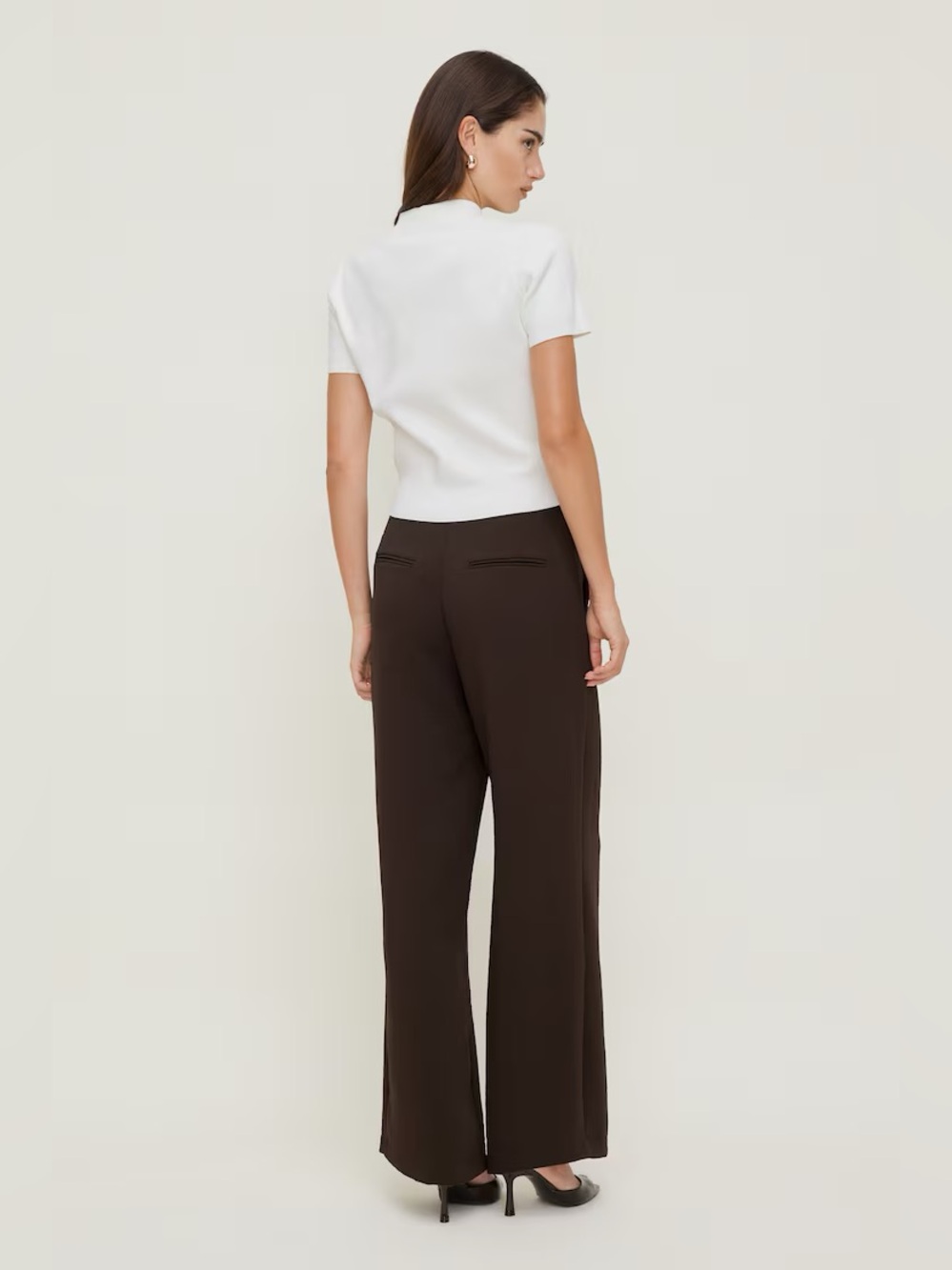 Dynamite Yasmin Airflow Straight Leg Pants - Java Brown - Picture 2 of 5